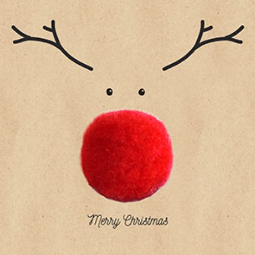 Bild von Servietten 33x33cm, By Nature Big red Nose - VE 6