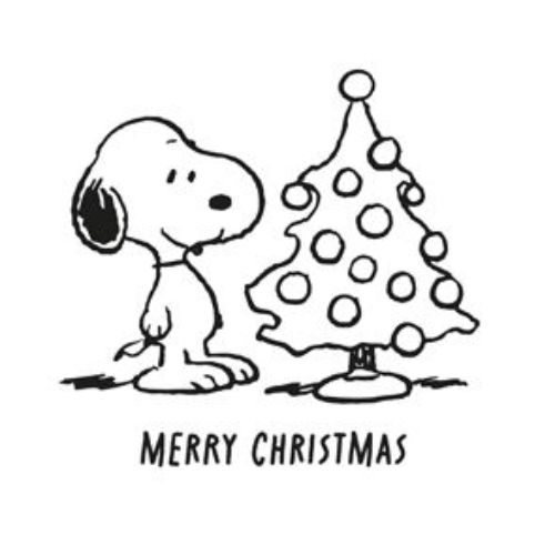 Bild von Servietten 33x33cm, Christmas Snoopy weiss - VE 6