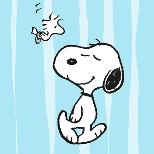 Bild von Servietten 33x33cm, Neon Pop Snoopy lightblue - VE 8