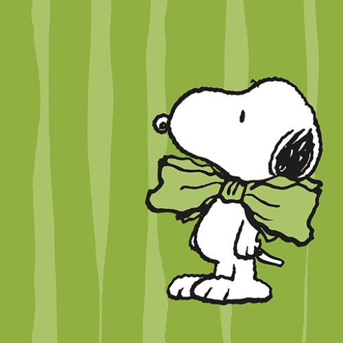 Bild von Servietten 33x33cm, Neon Pop Snoopy oliv - VE 8
