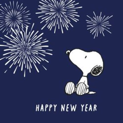 Bild von Servietten 33x33cm, New Year Snoopy - VE 6
