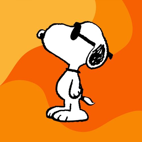 Bild von Servietten 33x33cm, Snoopy Big Happy Day orange - VE 8