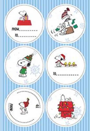 Bild von Snoopy Christmas Parade Sticker 11,5x17cm (4 Blatt/Pack) - VE 10 (Pack)