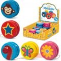 Bild von MINI WOODEN YOYO, Holz Yoyo's gemischt, ca.2cm, Display - VE 24 (SR)
