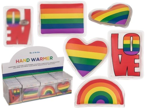 Bild von Handwärmer Pride Regenbogen, ca.9cm, Box, im Display - VE 32 (SR)