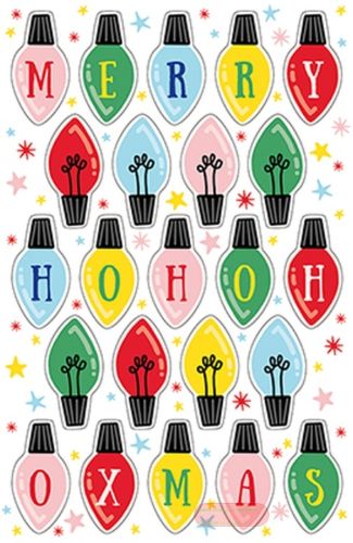 Bild von LICHTERKETTE, 4 Blatt 8,8x13,5cm von Stickers pro Packung - VE 10 (Pack)