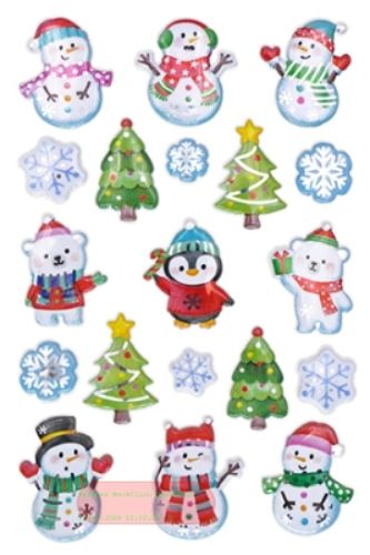 Bild von Winterfriends, 1 Blatt 10x15cm von Stickers pro Pack - VE 10 (Pack)